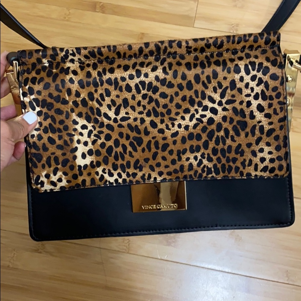 Brand new Vince camuto crossbody leopard bag